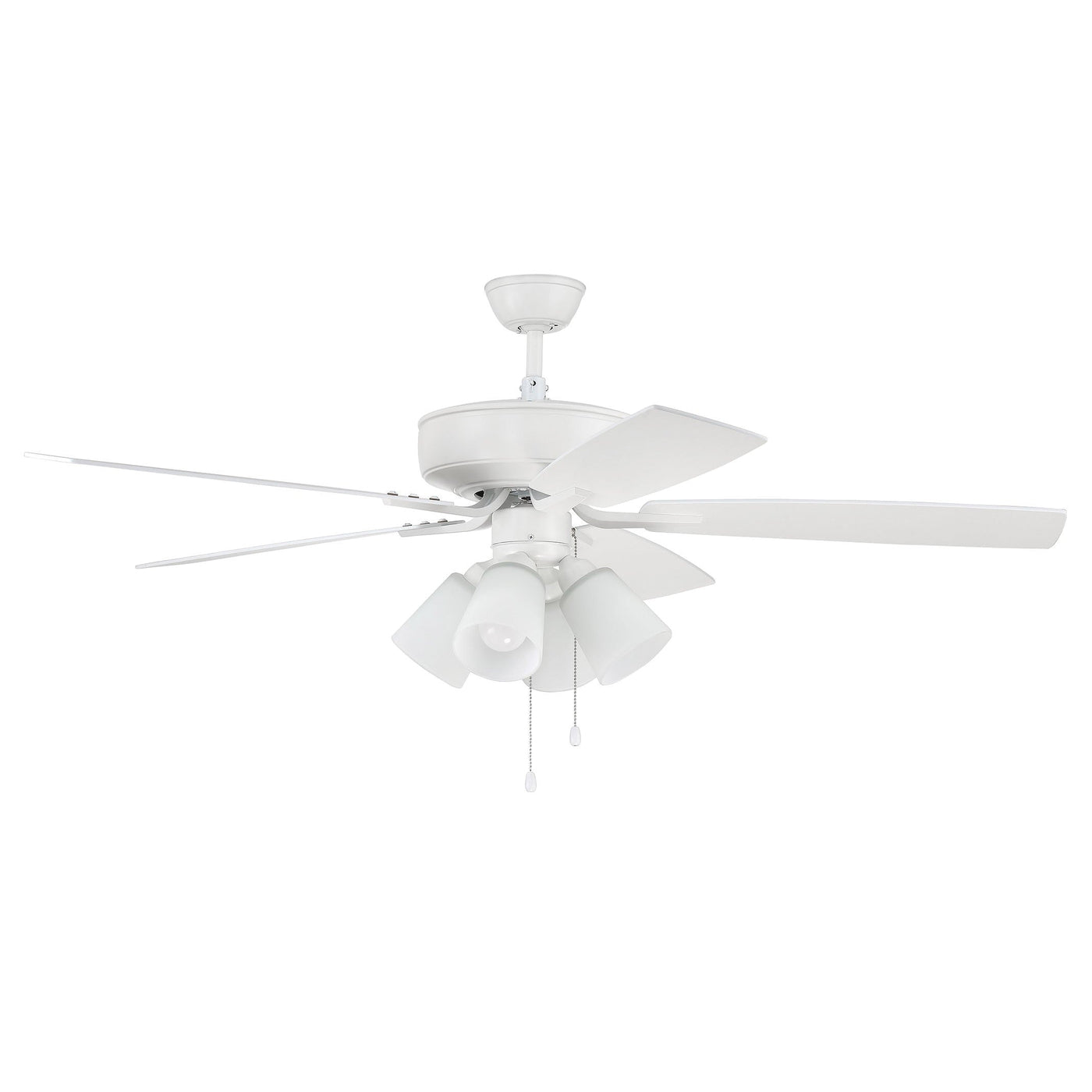 52" Pro Plus 114 in White w/ White/Washed Oak Blades Ceiling Fan CRAFTMADE