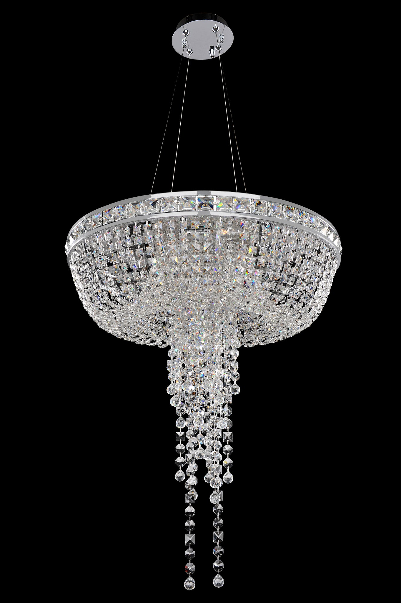 Cascata 24 Inch Convertible Pendant - Flush Mount Pendant Allegri