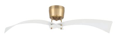 52" Tern in White/Satin Brass w/ White Blades Ceiling Fan CRAFTMADE