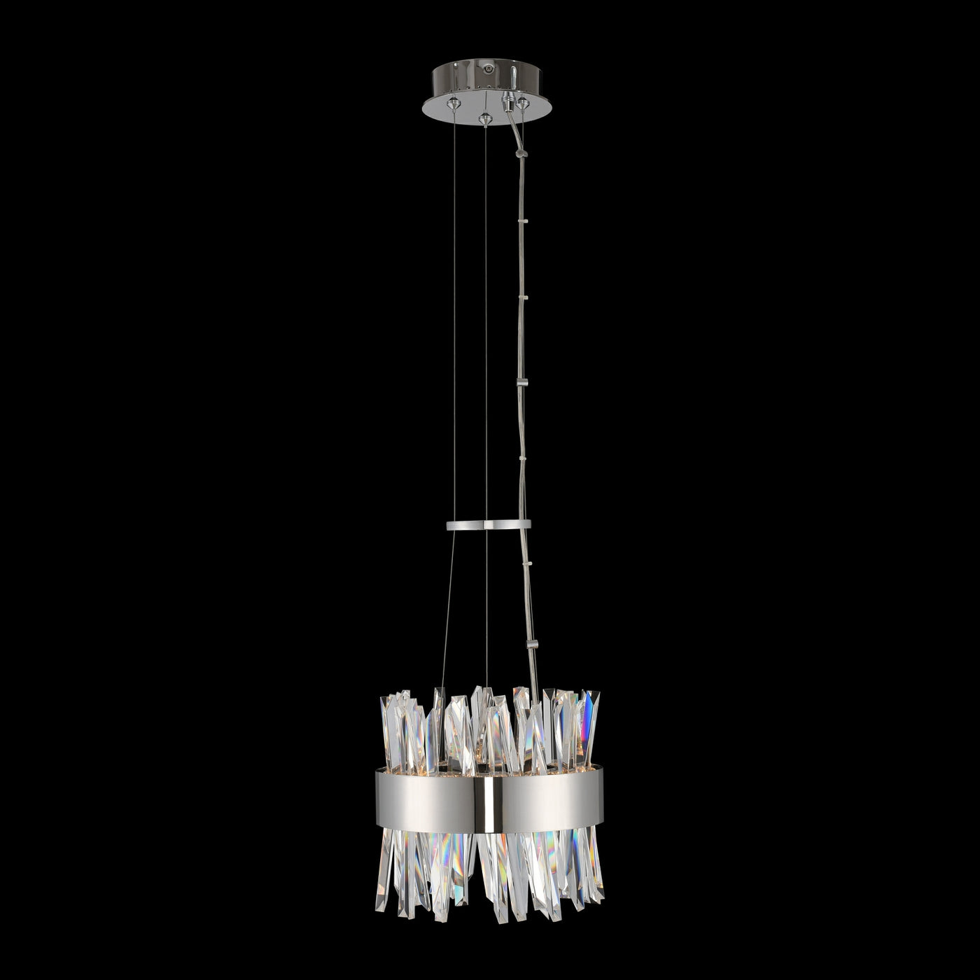 Glacier 10 Inch LED Mini Pendant Chrome Pendant Allegri