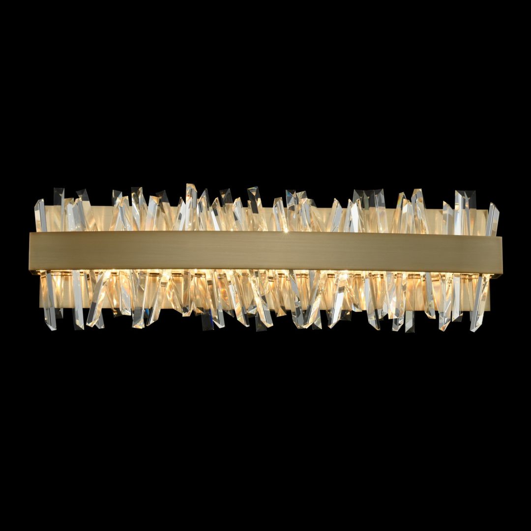 Glacier 24 Inch LED ADA Bath Brushed Champagne Gold Bath and Vanity Allegri