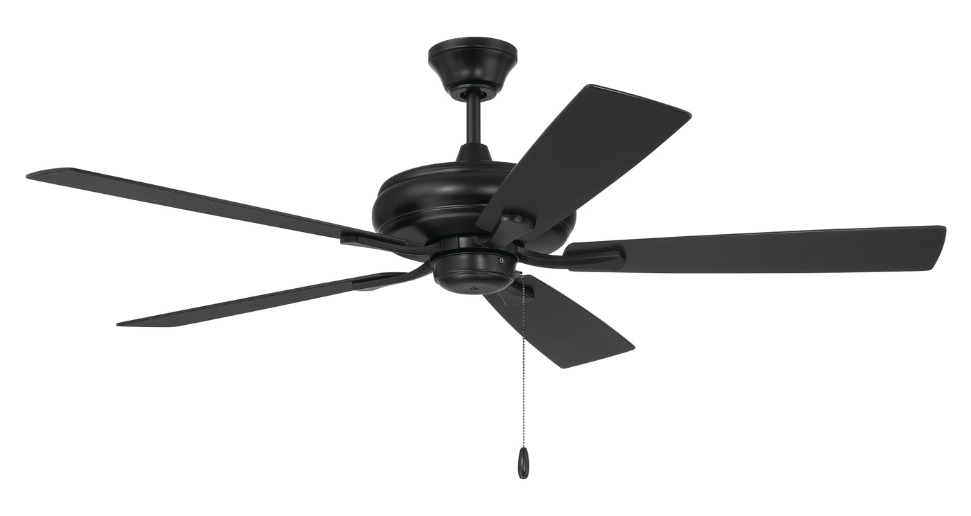 52" Eos in Flat Black w/ Flat Black/Greywood Blades Ceiling Fan CRAFTMADE