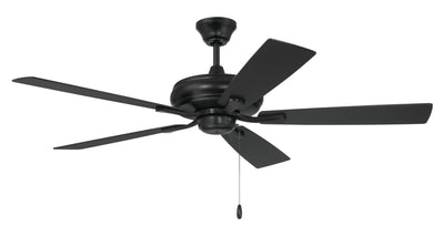 52" Eos in Flat Black w/ Flat Black/Greywood Blades Ceiling Fan CRAFTMADE