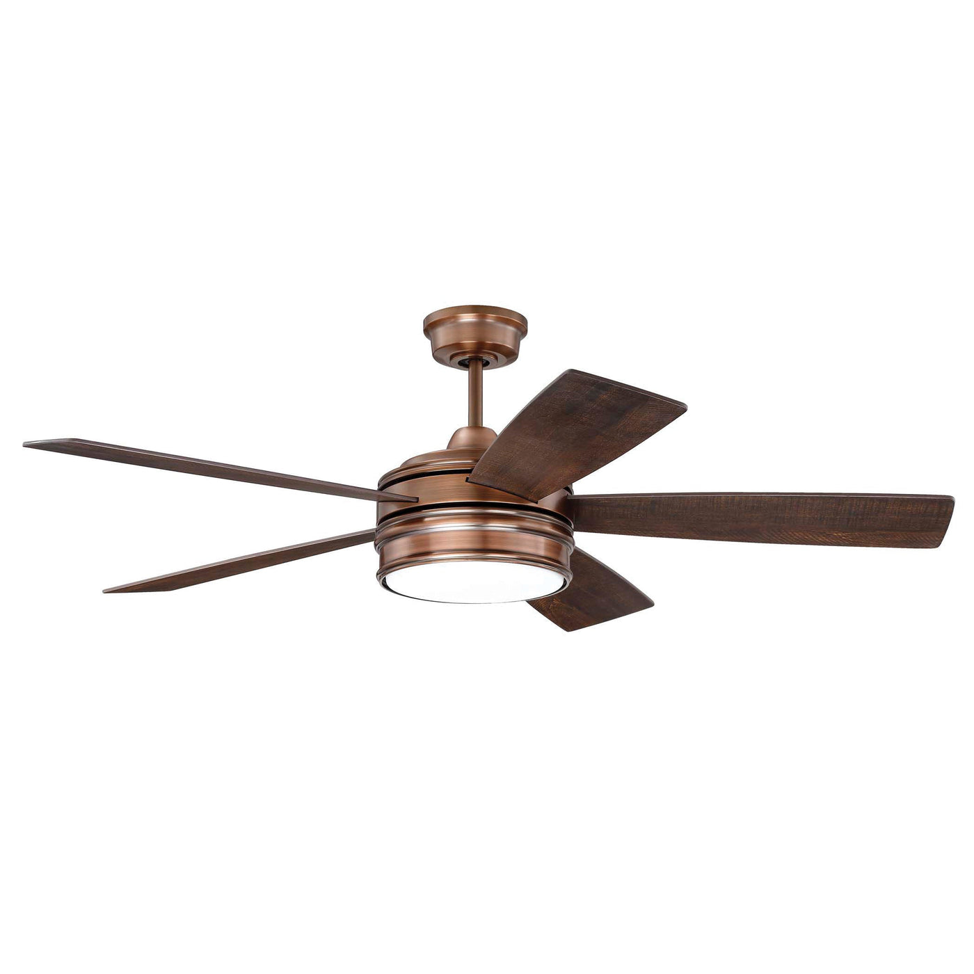 52" Braxton in Brushed Copper w/ Dark Cedar/Chestnut Blades Ceiling Fan CRAFTMADE