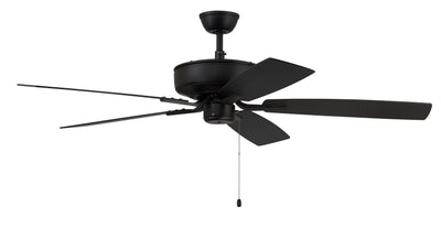 52" Pro Plus in Flat Black  w/ Flat Black/Greywood Blades Ceiling Fan CRAFTMADE