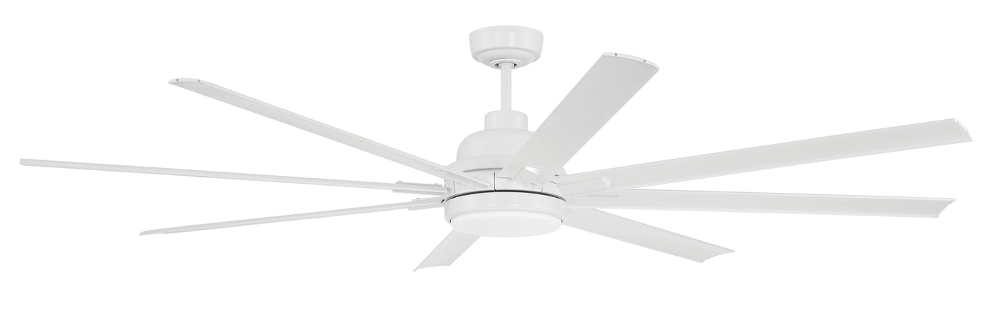 72" Rush in White w/ White Blades Ceiling Fan CRAFTMADE