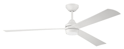 60" Sterling in White w/ White Blades Ceiling Fan CRAFTMADE