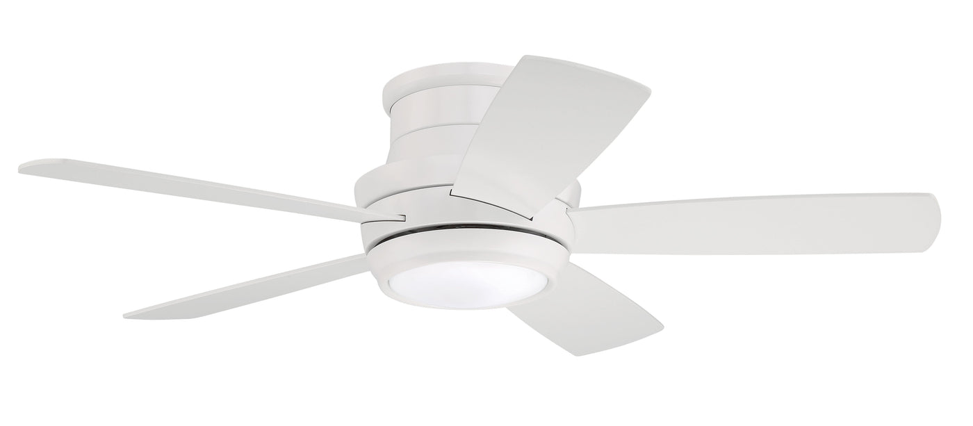 44" Tempo Hugger in White w/ White Blades Ceiling Fan CRAFTMADE