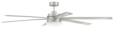 72" Chilz Smart Ceiling Fan, Painted Nickel, Integrated LED Light Kit, Remote & WiFi Control Ceiling Fan CRAFTMADE