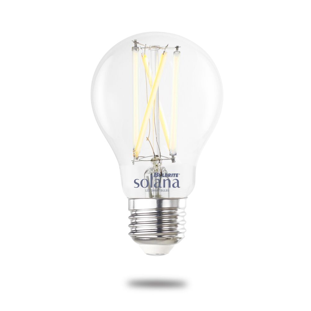 Smart LED Wifi Bulb 8W A19 90CRI White Light Clear 60W Equivalent 1PK Bulb Bulbrite