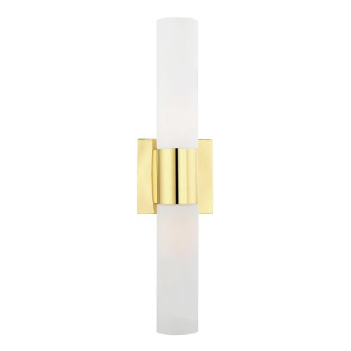 2 Light Polished Brass ADA Bath Vanity Wall Sconce Livex