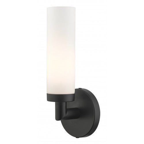 1 Light Black ADA Single Sconce Wall Sconce Livex