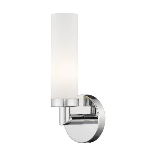 1 Light Polished Chrome ADA Wall Sconce Wall Sconce Livex