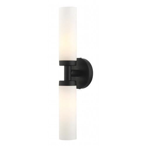 2 Light Black ADA Vanity Sconce Wall Sconce Livex