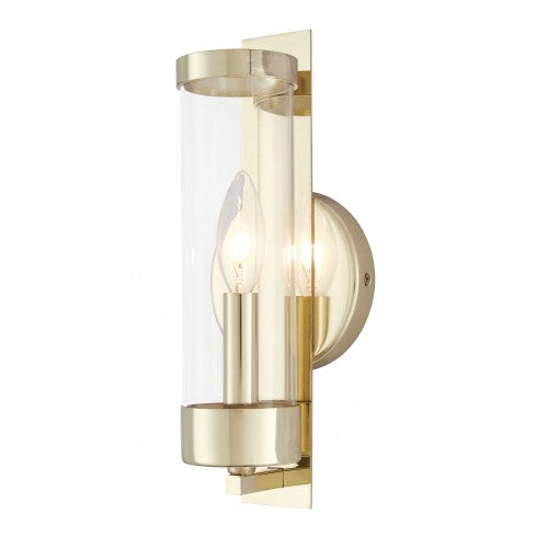 1 Light Polished Brass ADA Wall Sconce Wall Sconce Livex