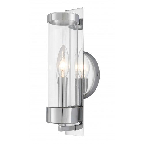 1 Light Polished Chrome ADA Wall Sconce Wall Sconce Livex