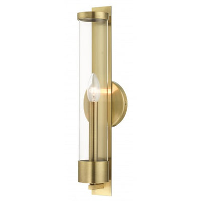 1 Light Antique Brass ADA Single Sconce Wall Sconce Livex