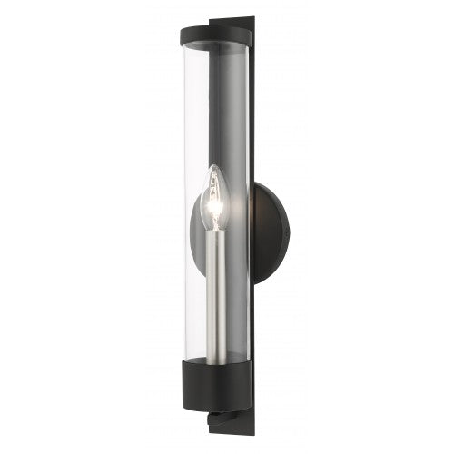 1 Light Black ADA Single Sconce Wall Sconce Livex