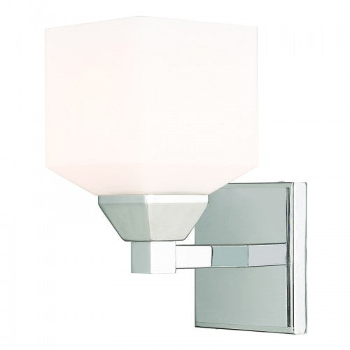 1 Light Polished Chrome Wall Sconce Wall Sconce Livex