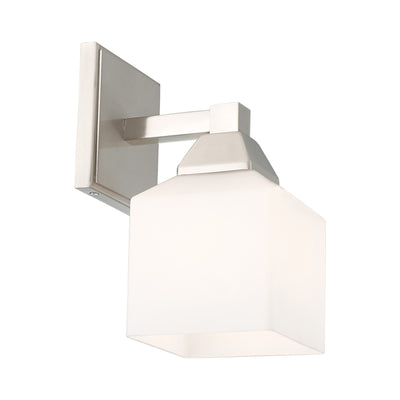 1 Light Brushed Nickel Wall Sconce Wall Sconce Livex