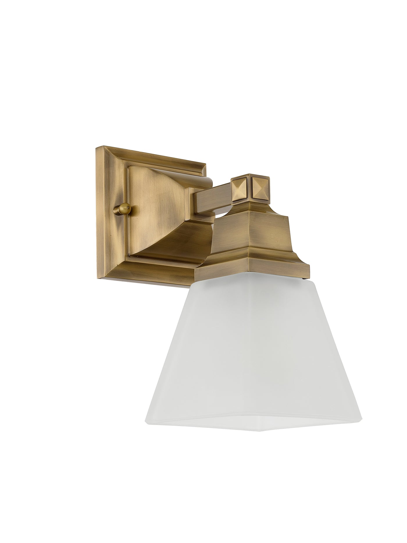 1 Light Antique Brass Bath Light Wall Sconce Livex