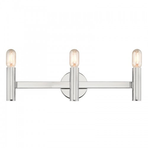 3 Light Polished Chrome ADA Bath Vanity Wall Sconce Livex