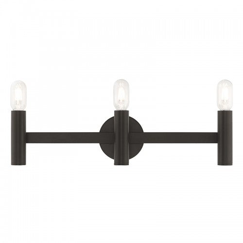 3 Light Bronze ADA Bath Vanity Wall Sconce Livex