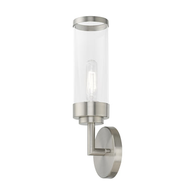 1 Light Brushed Nickel ADA Wall Sconce Wall Sconce Livex