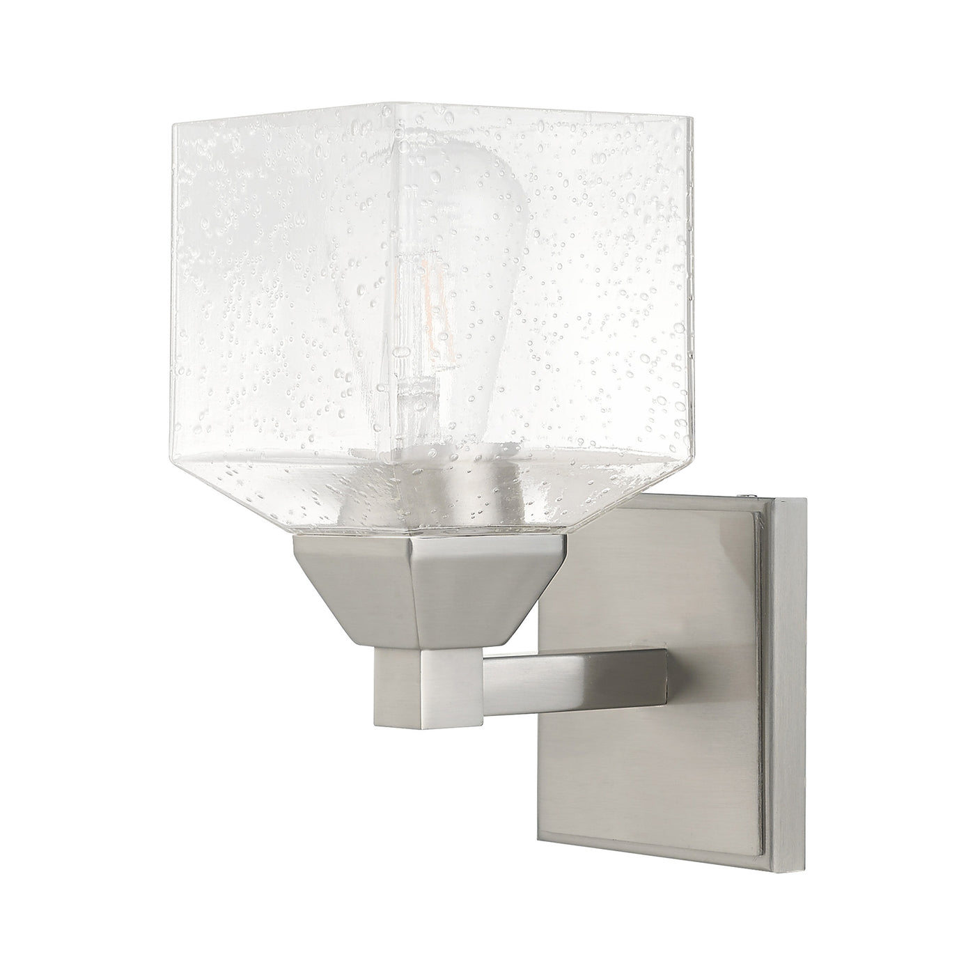 1 Light Brushed Nickel Wall Sconce Wall Sconce Livex