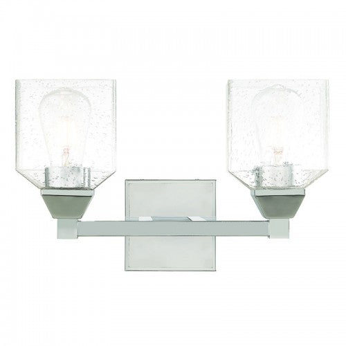 2 Light Polished Chrome Bath Vanity Wall Sconce Livex