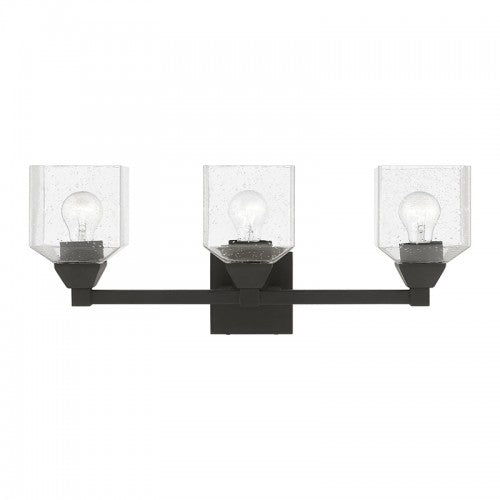 3 Light Black Vanity Sconce Wall Sconce Livex