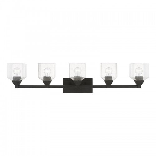 5 Light Black Vanity Sconce Wall Sconce Livex