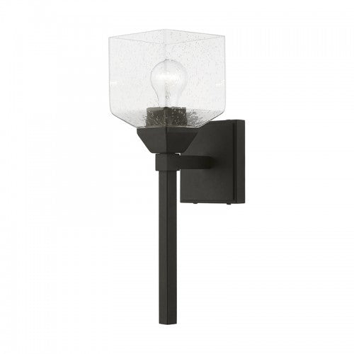 1 Light Black Vanity Sconce Wall Sconce Livex