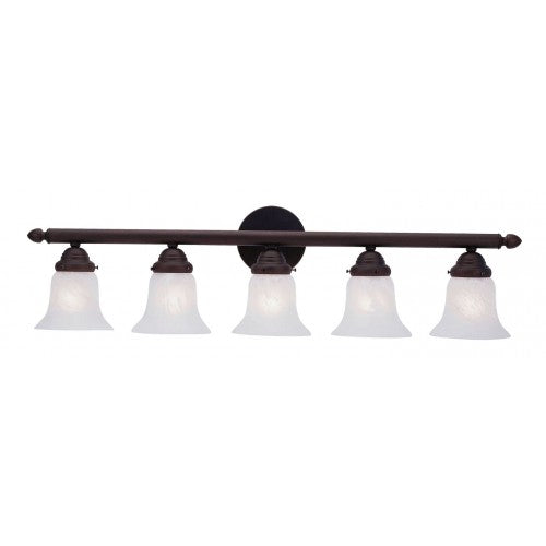 5 Light Bronze Bath Light Wall Sconce Livex