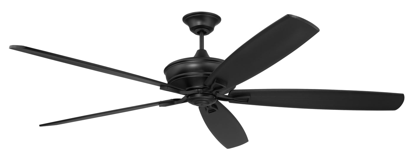 72" Santori Indoor/Outdoor (Damp) in Flat Black w/ Flat Black Blades Ceiling Fan CRAFTMADE