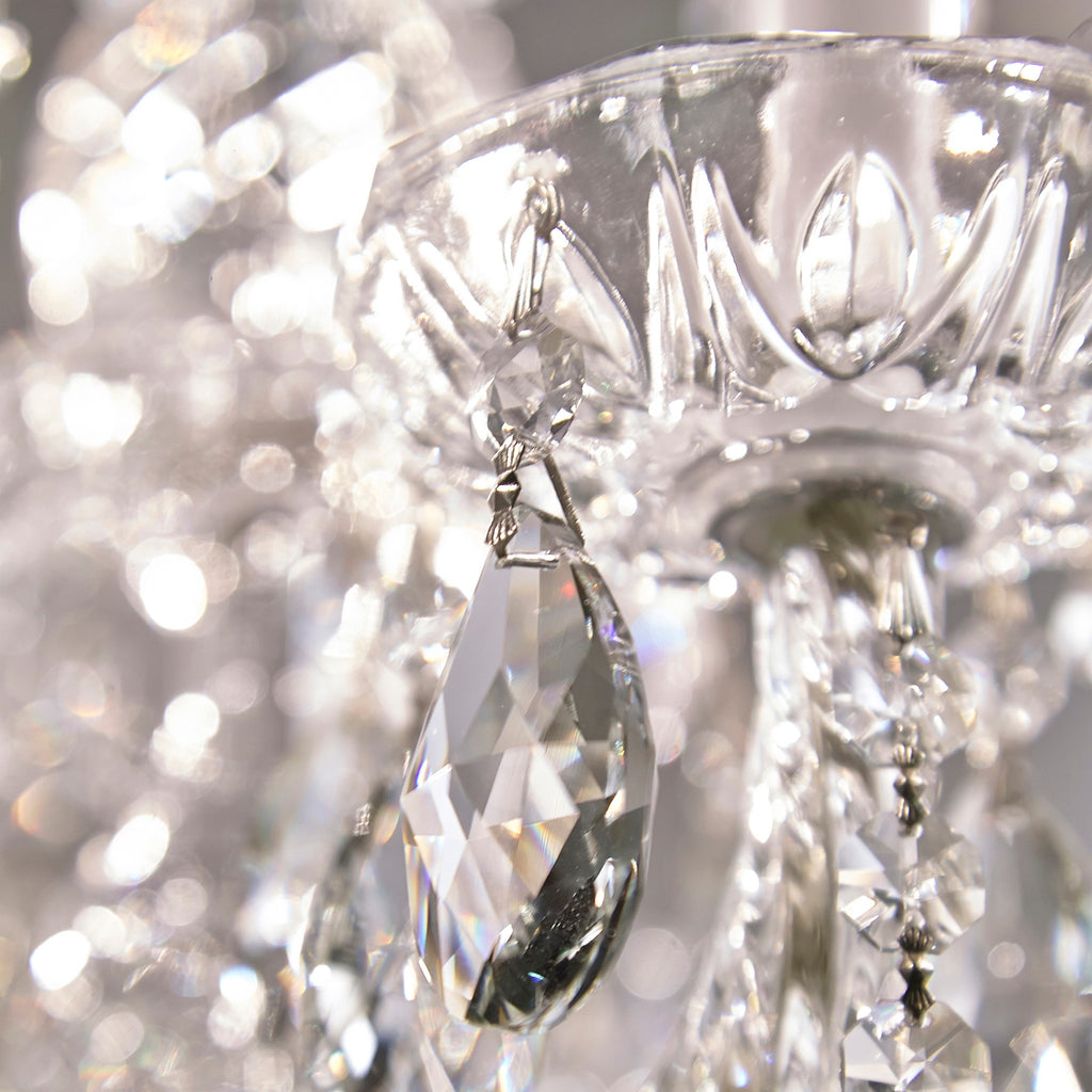 Traditional Crystal 10 Light Swarovski Strass Crystal Polished Chrome Chandelier Chandelier Crystorama