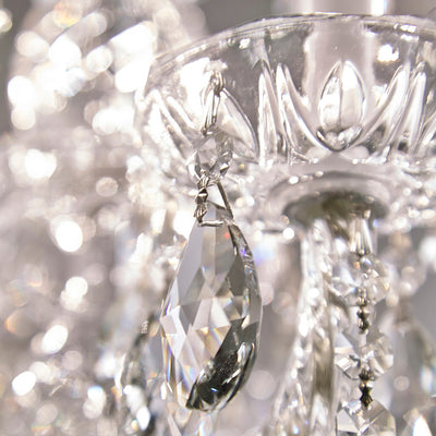 Traditional Crystal 10 Light Swarovski Strass Crystal Polished Chrome Chandelier Chandelier Crystorama