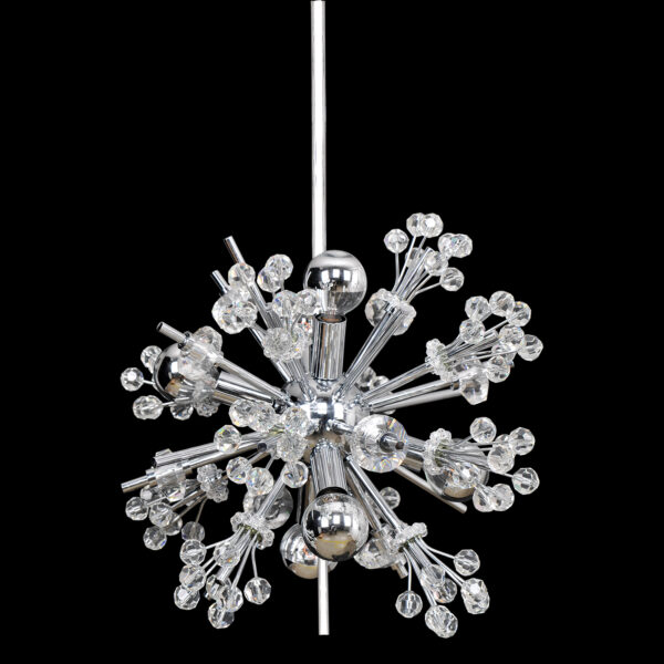 Constellation 6 Light Mini Pendant Chrome Pendant Allegri