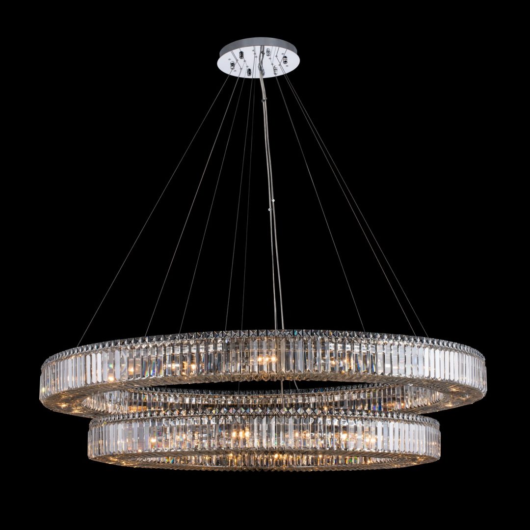 Rondelle 2 Tier Pendant (47" + 60") Pendant Allegri