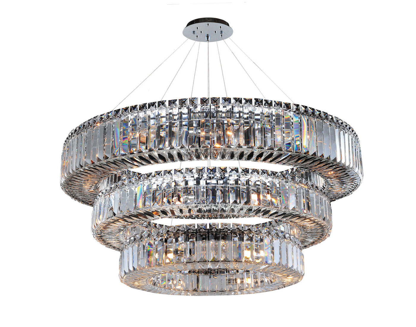 Rondelle 47 Inch 3 Tier Pendant Pendant Allegri