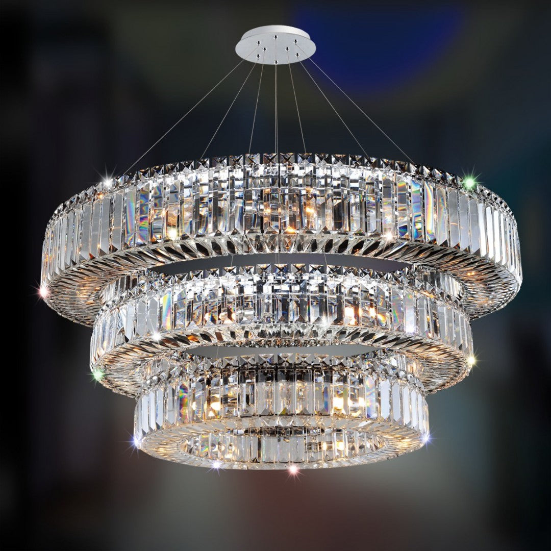 Rondelle 47 Inch 3 Tier Pendant Pendant Allegri