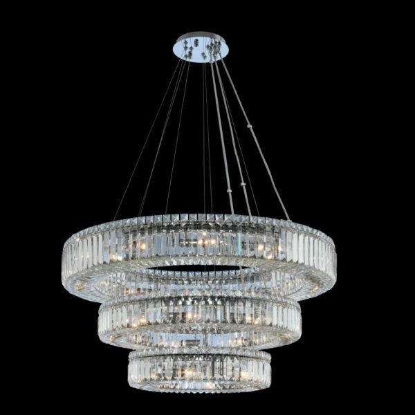 Rondelle (18 + 26 + 36) Inch 3 Tier Pendant Pendant Allegri