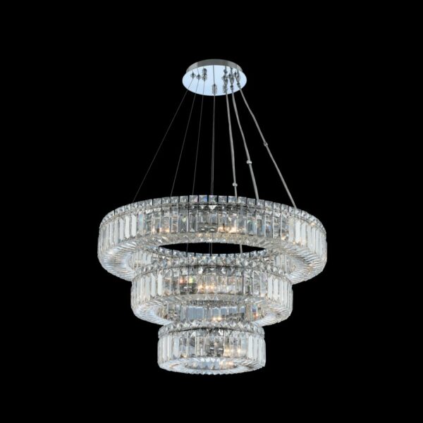 Rondelle (12 + 18 + 26) Inch 3 Tier Pendant Pendant Allegri