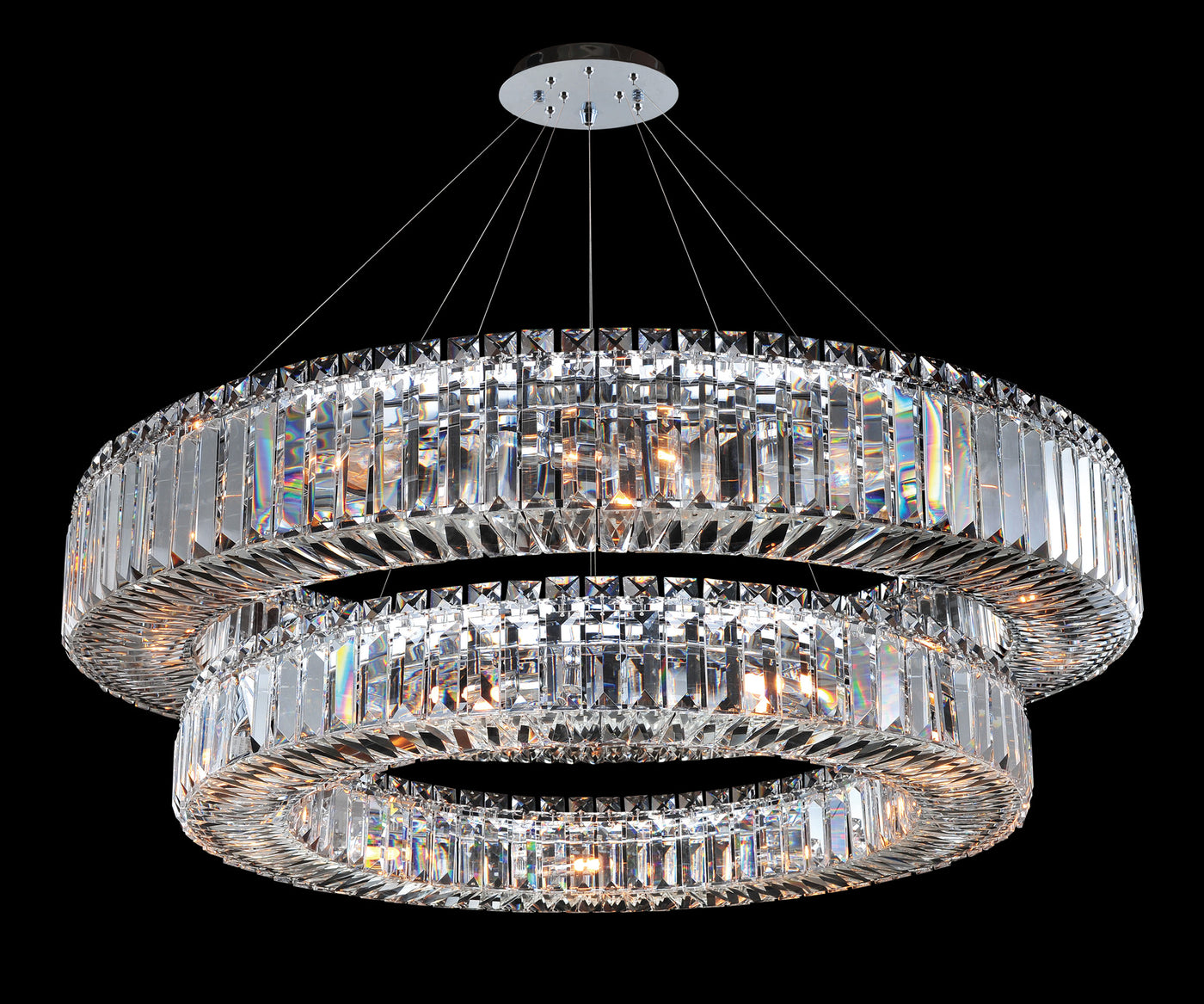 Rondelle 36 Inch 2 Tier Pendant Pendant Allegri