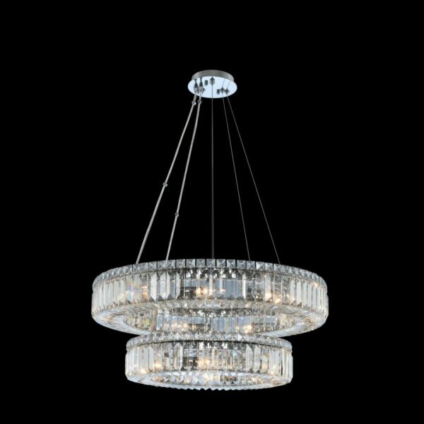 Rondelle (18 + 26) Inch 2 Tier Pendant Pendant Allegri