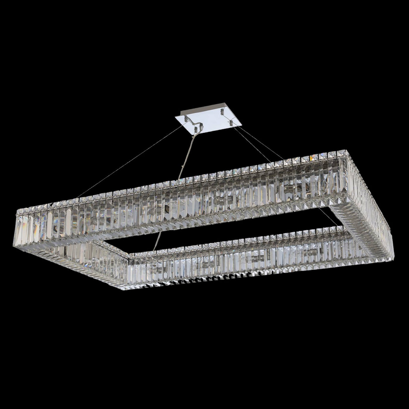 Baguette 43 Inch Rectangular Pendant Pendant Allegri