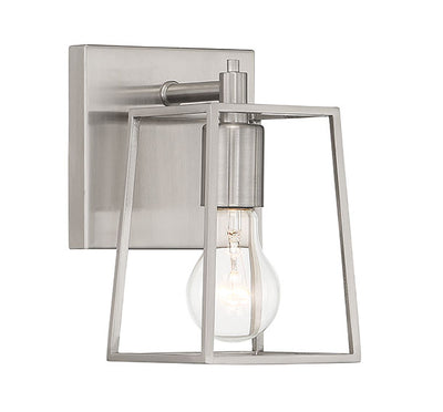 Dunn 1 Light Wall Sconce in Brushed Polished Nickel Wall Sconce Craftmade