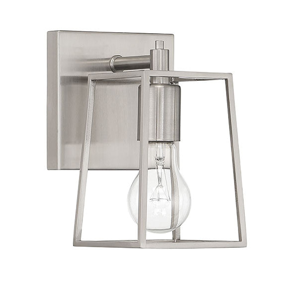 Dunn 1 Light Wall Sconce in Brushed Polished Nickel Wall Sconce Craftmade