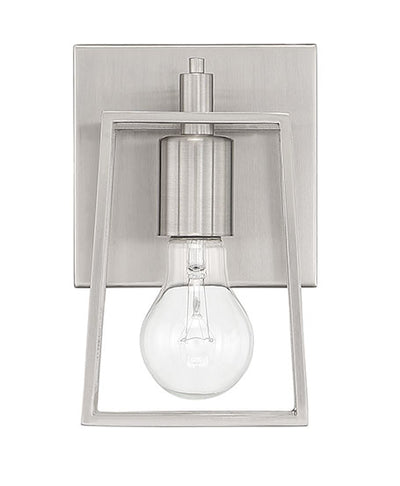 Dunn 1 Light Wall Sconce in Brushed Polished Nickel Wall Sconce Craftmade