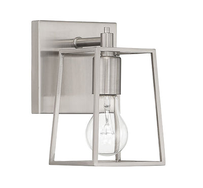 Dunn 1 Light Wall Sconce in Brushed Polished Nickel Wall Sconce Craftmade